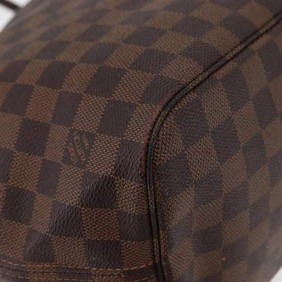 LOUIS VUITTON Damier Azur Neverfull MM Tote Bag N41605 LV Auth 177682