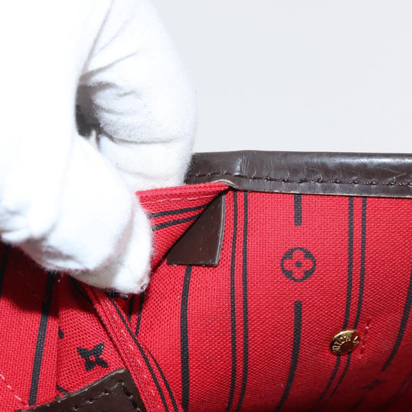 LOUIS VUITTON Damier Azur Neverfull MM Tote Bag N41605 LV Auth 177682