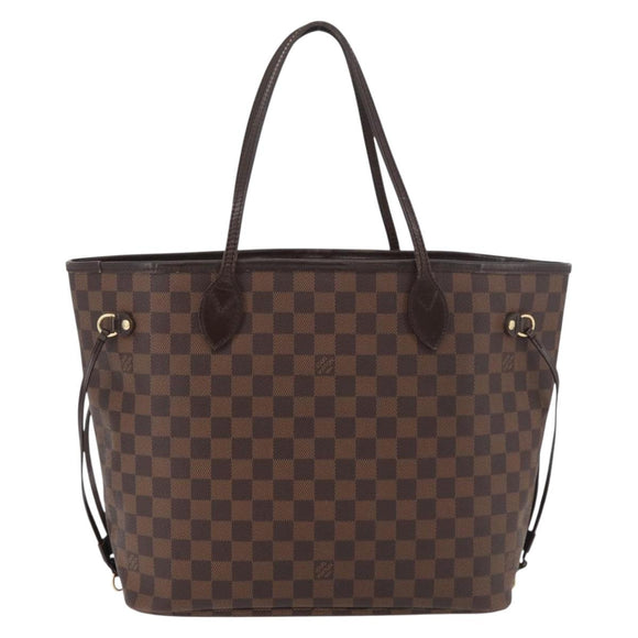 LOUIS VUITTON Damier Azur Neverfull MM Tote Bag N41605 LV Auth 177682