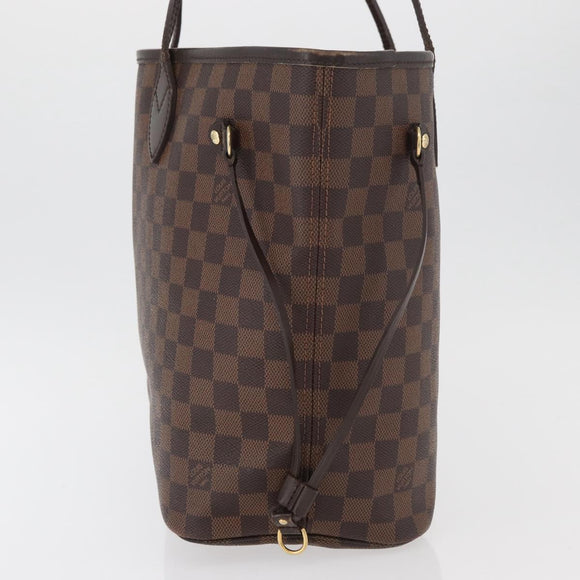 LOUIS VUITTON Damier Azur Neverfull MM Tote Bag N41605 LV Auth 177682