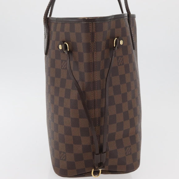LOUIS VUITTON Damier Azur Neverfull MM Tote Bag N41605 LV Auth 177682