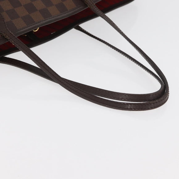 LOUIS VUITTON Damier Azur Neverfull MM Tote Bag N41605 LV Auth 177682
