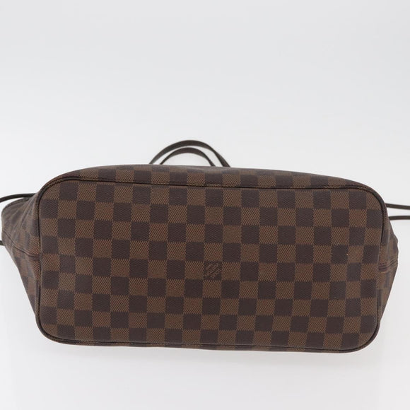 LOUIS VUITTON Damier Azur Neverfull MM Tote Bag N41605 LV Auth 177682