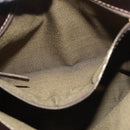 FENDI Zucca Canvas Mamma Baguette Shoulder Bag Brown Black Auth 177684A-22