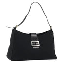 FENDI Schoudertas Zwart Zilver Auth 177685-1