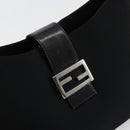 FENDI Schoudertas Zwart Zilver Auth 177685-18