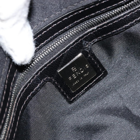 FENDI Schoudertas Zwart Zilver Auth 177685