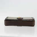 GUCCI GG Supreme Shoulder Bag PVC Beige Gold Auth 177691-10