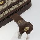 GUCCI GG Supreme Shoulder Bag PVC Beige Gold Auth 177691-16