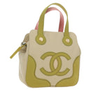 CHANEL Marshmallow Bag Tote Bag Canvas Beige Gold CC Auth 177697V-1