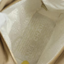 CHANEL Marshmallow Bag Tote Bag Canvas Beige Gold CC Auth 177697V-20