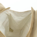 CHANEL Marshmallow Bag Tote Bag Canvas Beige Gold CC Auth 177697V-21