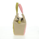 CHANEL Marshmallow Bag Tote Bag Canvas Beige Gold CC Auth 177697V-6