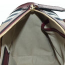 BURBERRY Nova Check Boston Bag Canvas 2way Beige Gold Auth 177707V-24