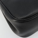 Christian Dior Hand Bag Leather Black Gold Auth 177713-11