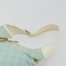 GUCCI GG Canvas Jackie Schultertasche Hellblau Gold 001 4057 Auth 177714-14