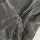 Miu Miu Hand Bag Leather 2way Gray Gold Auth 177717SAM-19