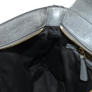 Miu Miu Hand Bag Leather 2way Gray Gold Auth 177717SAM-24