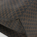 CELINE Macadam Canvas Hand Bag PVC Leather Black Gold Auth 177722-11