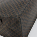 CELINE Macadam Canvas Hand Bag PVC Leather Black Gold Auth 177722-13