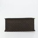 CELINE Macadam Canvas Hand Bag PVC Leather Black Gold Auth 177722-9