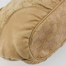GUCCI GG Canvas Guccissima Tote Bag Leather Beige Gold 211955 Auth 177726-16