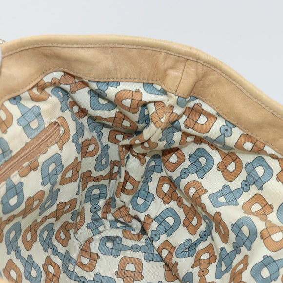GUCCI GG Canvas Guccissima Tote Bag Leather Beige Gold 211955 Auth 177726