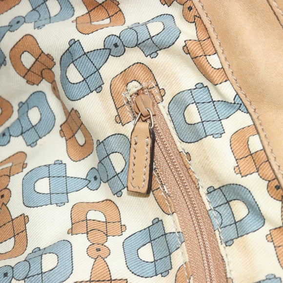 GUCCI GG Canvas Guccissima Tote Bag Leather Beige Gold 211955 Auth 177726