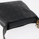 Christian Dior Canage Shoulder Bag Lamb Skin Black Gold Auth 177727-6