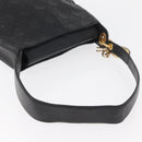 Christian Dior Canage Shoulder Bag Lamb Skin Black Gold Auth 177727-7