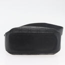Christian Dior Canage Shoulder Bag Lamb Skin Black Gold Auth 177727-9