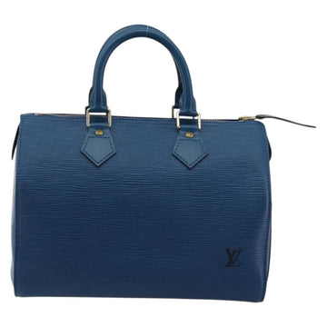 LOUIS VUITTON Epi Speedy 25 Hand Bag Toledo Blue M43015 LV Auth 177728A - 0