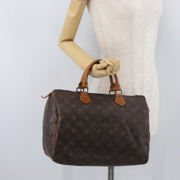 LOUIS VUITTON Monogram Speedy 30 Hand Bag M41526 LV Auth 177729A