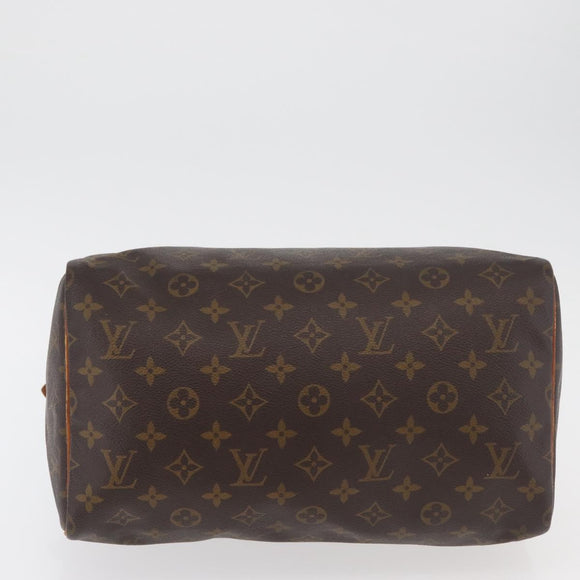 LOUIS VUITTON Monogram Speedy 30 Hand Bag M41526 LV Auth 177729A