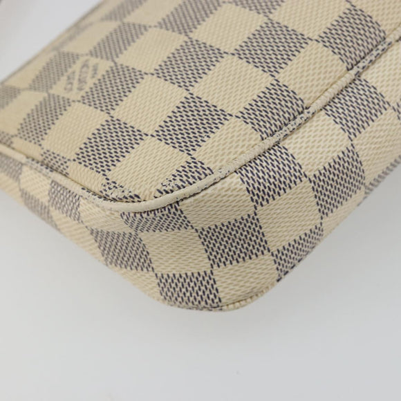 LOUIS VUITTON Damier Azur Pochette Accessoires Pouch N41207 LV Auth 177734A