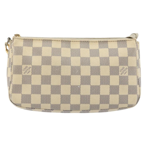 LOUIS VUITTON Damier Azur Pochette Accessoires Pouch N41207 LV Auth 177734A