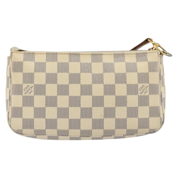 LOUIS VUITTON Damier Azur Pochette Accessoires Pouch N41207 LV Auth 177734A