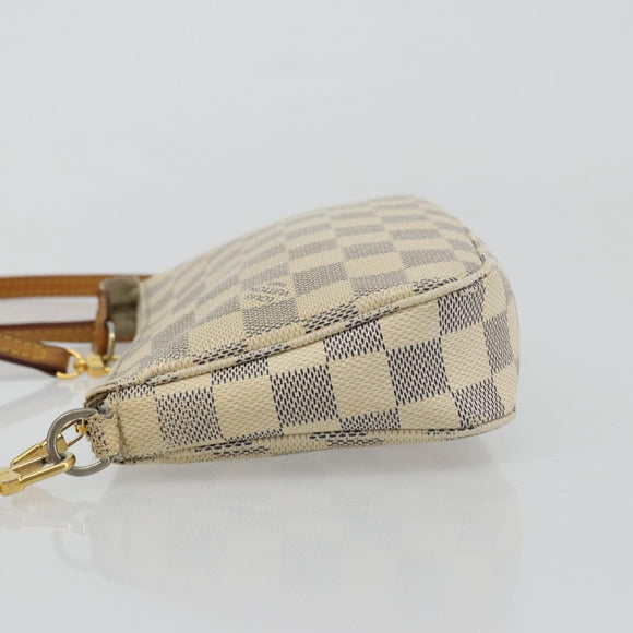 LOUIS VUITTON Damier Azur Pochette Accessoires Pouch N41207 LV Auth 177734A