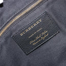 BURBERRY Nova Check Shoulder Bag Canvas Leather Bordeaux Gold Auth 177737A-16