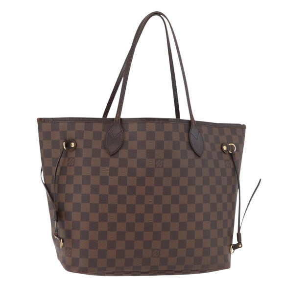 LOUIS VUITTON Damier Azur Neverfull MM Tote Bag N41605 LV Auth 177742