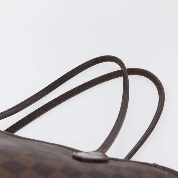 LOUIS VUITTON Damier Azur Neverfull MM Tote Bag N41605 LV Auth 177742