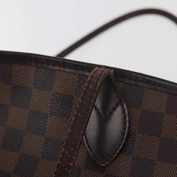 LOUIS VUITTON Damier Azur Neverfull MM Tote Bag N41605 LV Auth 177742
