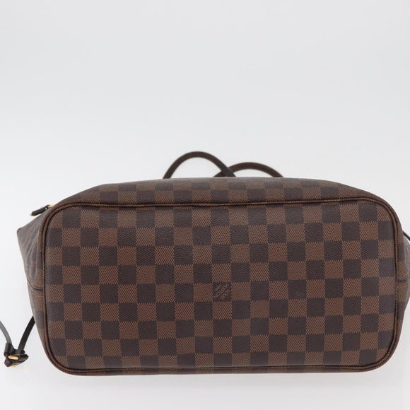 LOUIS VUITTON Damier Azur Neverfull MM Tote Bag N41605 LV Auth 177742