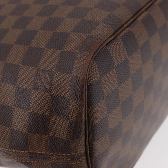 LOUIS VUITTON Damier Azur Neverfull MM Tote Bag N41605 LV Auth 177742