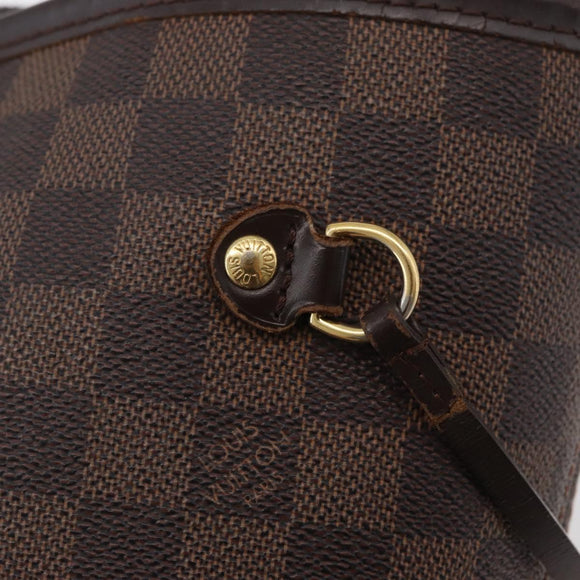 LOUIS VUITTON Damier Azur Neverfull MM Tote Bag N41605 LV Auth 177742