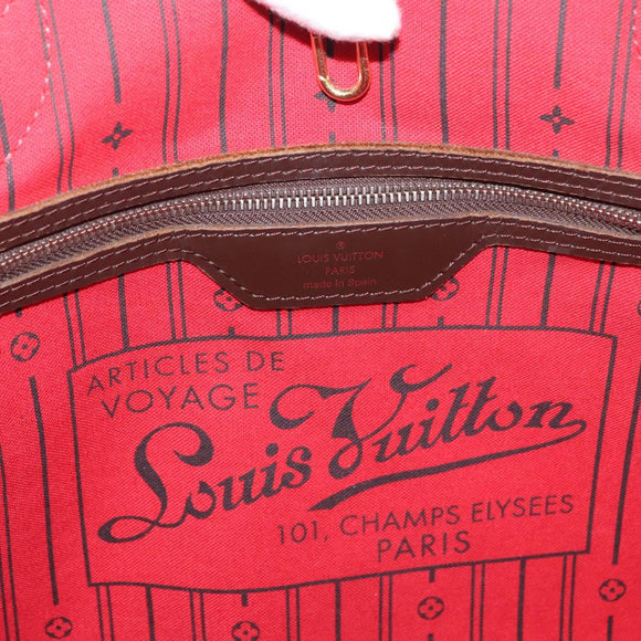 LOUIS VUITTON Damier Azur Neverfull MM Tote Bag N41605 LV Auth 177742