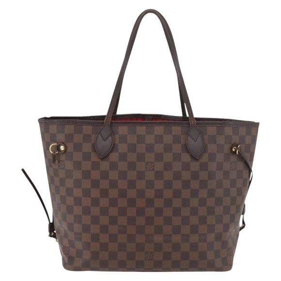 LOUIS VUITTON Damier Azur Neverfull MM Tote Bag N41605 LV Auth 177742