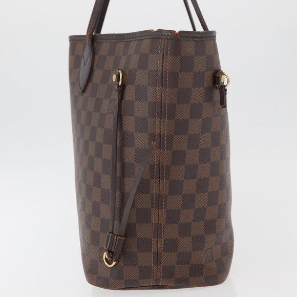 LOUIS VUITTON Damier Azur Neverfull MM Tote Bag N41605 LV Auth 177742