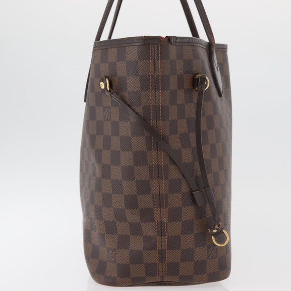 LOUIS VUITTON Damier Azur Neverfull MM Tote Bag N41605 LV Auth 177742