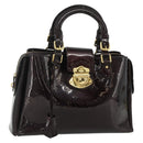 LOUIS VUITTON Monogram Vernis Melrose Avenue Bag Rouge Favist M91390 Auth 177745-1